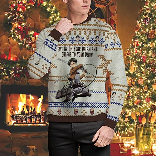 AOT Livaï Ackerman Attack Epic Christmas Sweater