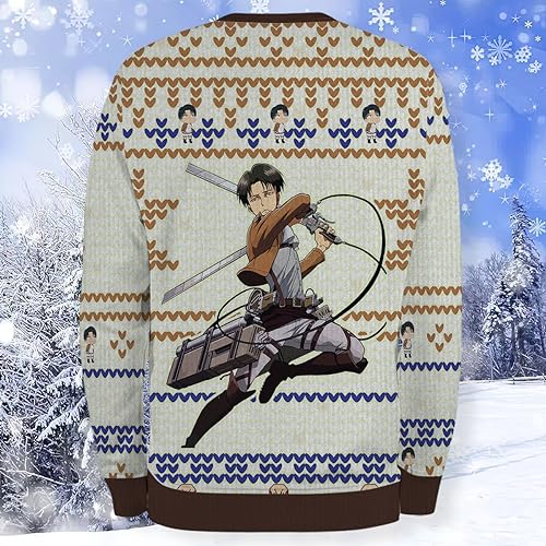 AOT Livaï Ackerman Attack Epic Christmas Sweater