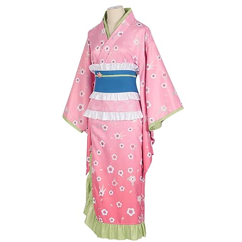 Demon Slayer Full Mitsuri Cosplay Kimono-3