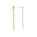 Hanma Shuji Earrings Long Gold Chain