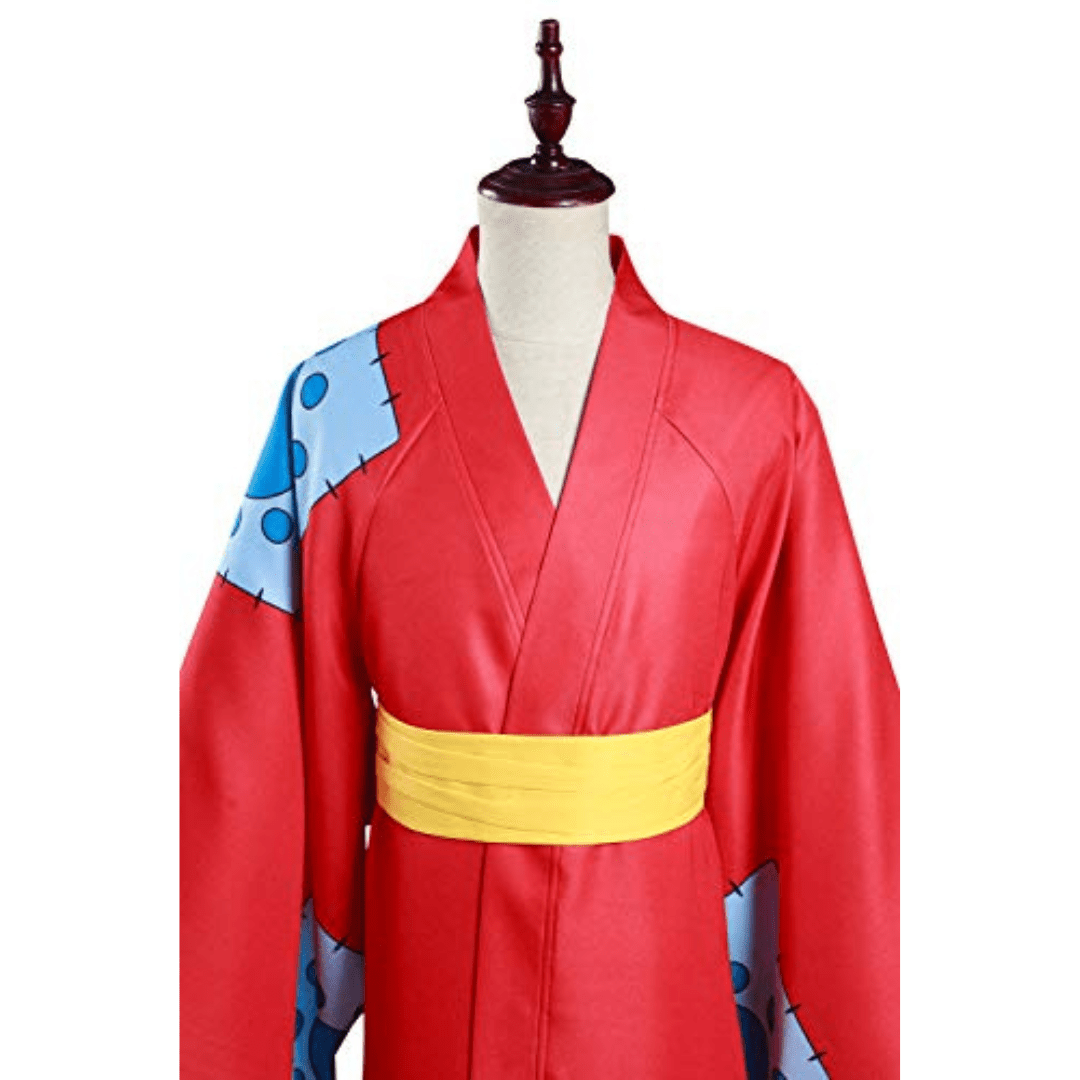 Monkey D Luffy Wano Kimono Style Cosplay-2