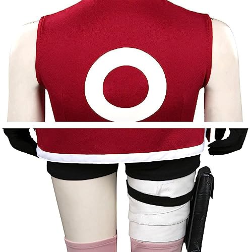 Naruto Shippuden Full Official Sakura Cosplay Costume