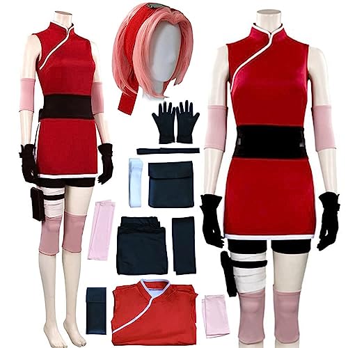 Naruto Shippuden Full Official Sakura Cosplay Costume