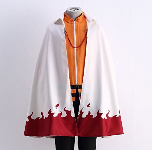 Naruto Uzumaki 7th Hokage Cloak Cosplay Costume-1