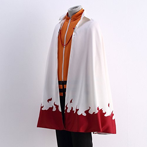 Naruto Uzumaki 7th Hokage Cloak Cosplay Costume-2