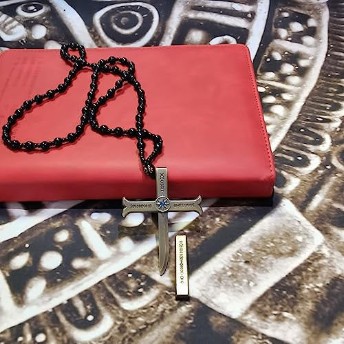 One Piece Dracule Mihawk Cross Sword Necklace