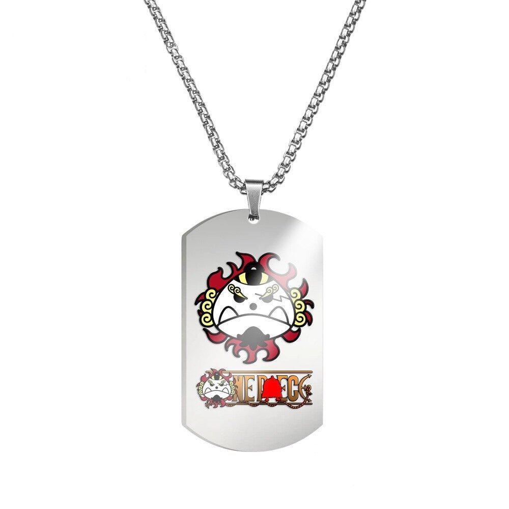 One Piece Jinbe Silver Necklace