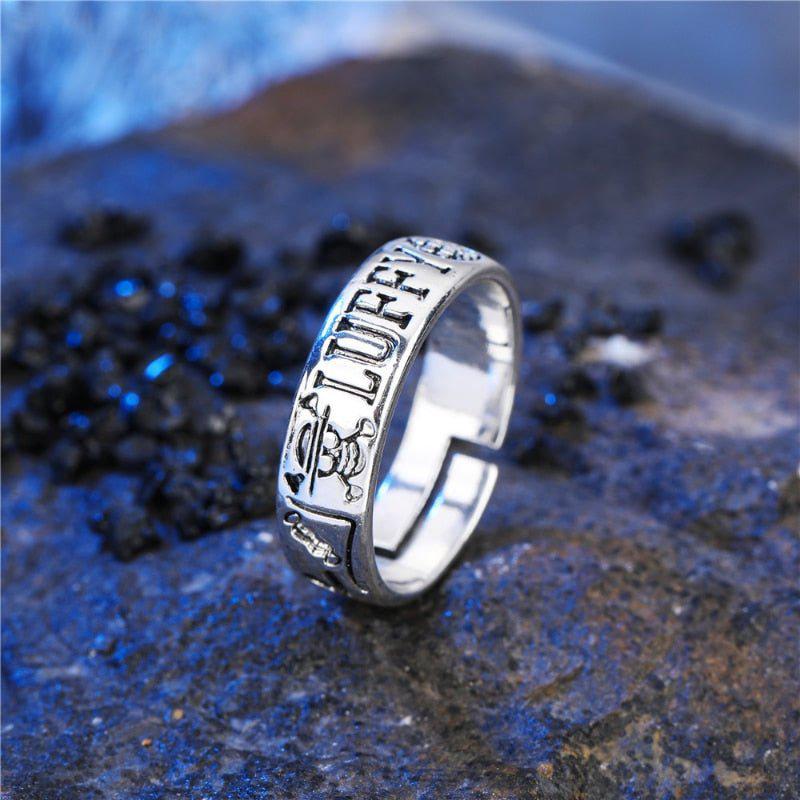 One Piece Luffy Silver Ring