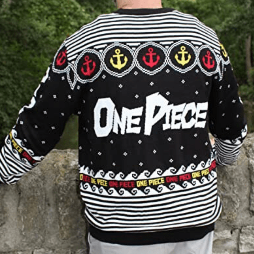 One Piece Official Anime Logo Christmas Sweater-3