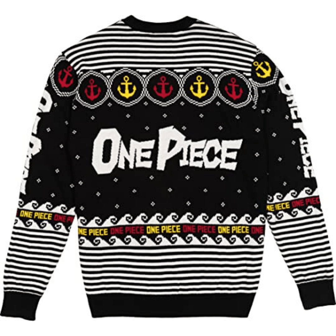 One Piece Official Anime Logo Christmas Sweater-1