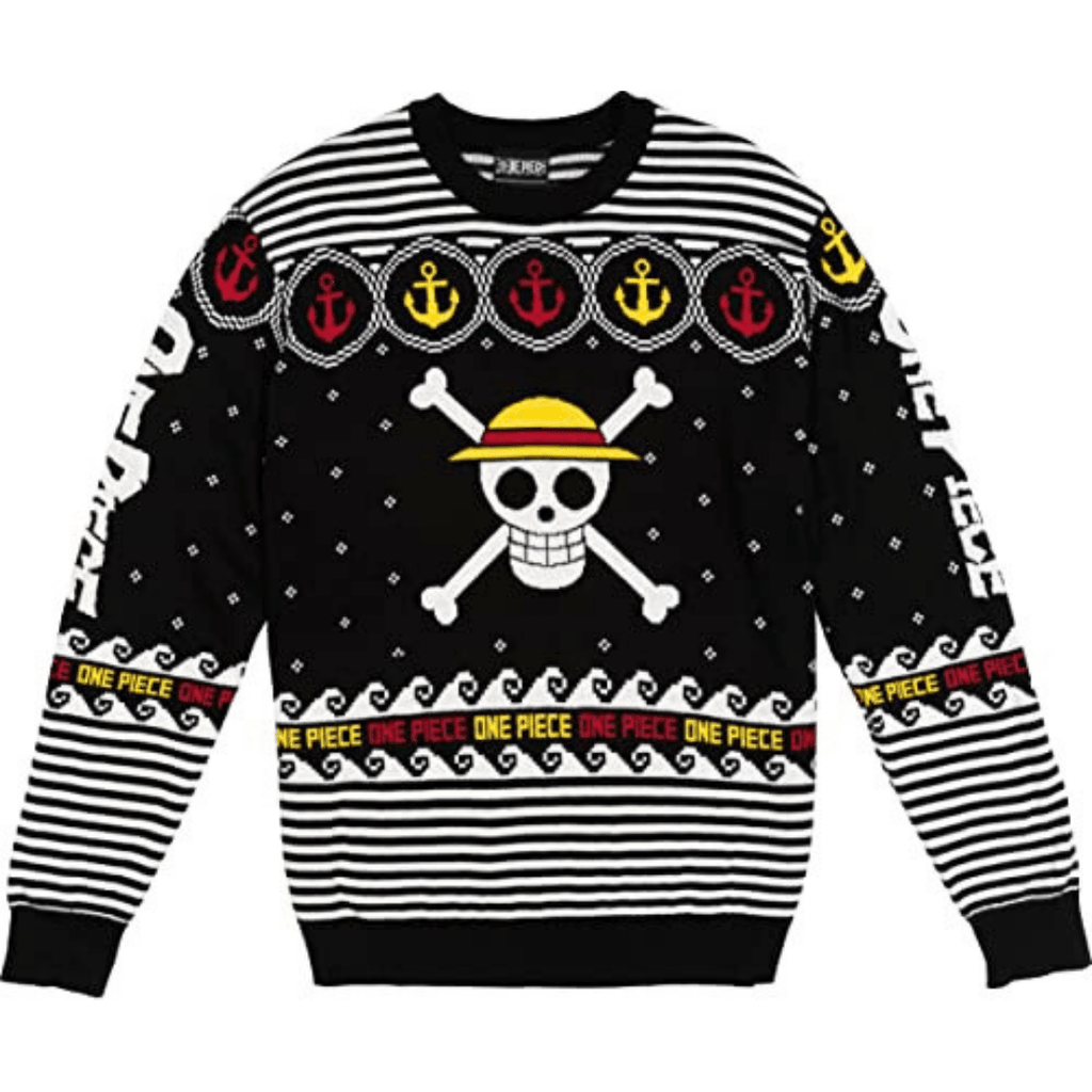 One Piece Official Anime Logo Christmas Sweater-0