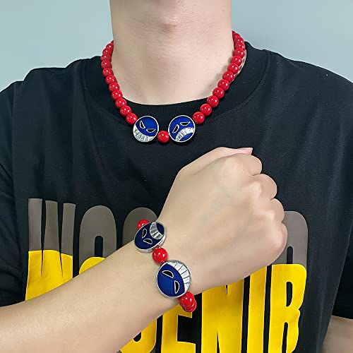 One Piece Portgas D Ace Necklace and Bracelet Cosplay Style