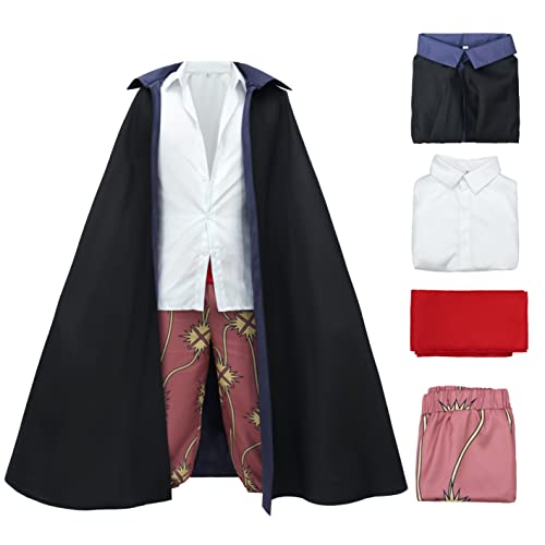 One Piece Red Hair Shanks Cosplay Costume-0