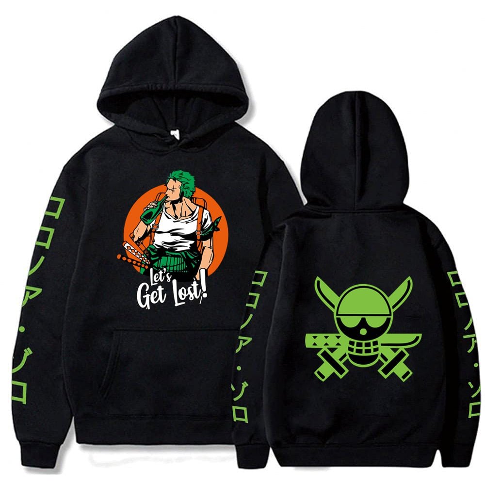 One Piece Roronoa Zoro Fan Lost Joke Hoodie