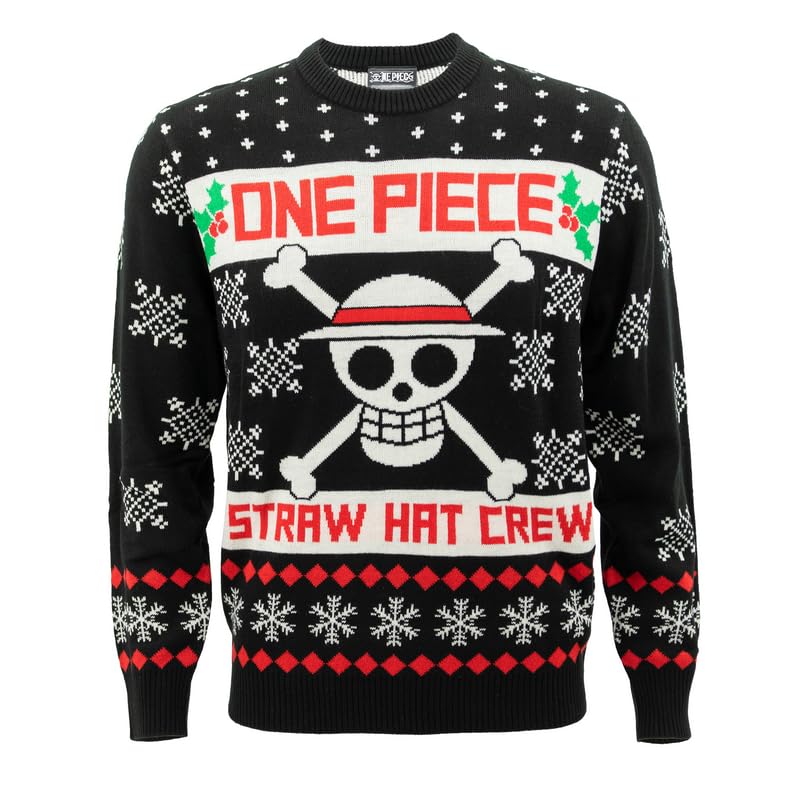 One Piece Straw Hat Crew Emblematic Christmas Sweater