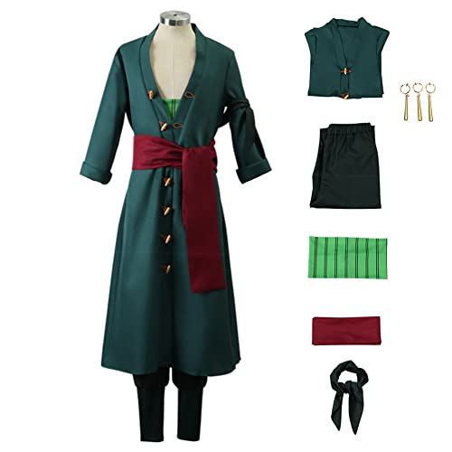 Roronoa Zoro Wano Style 2 Cosplay Costume-0