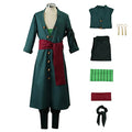 Roronoa Zoro Wano Style 2 Cosplay Costume-0