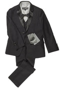 "Max" Kids Black 5-Piece Tuxedo Notch-1