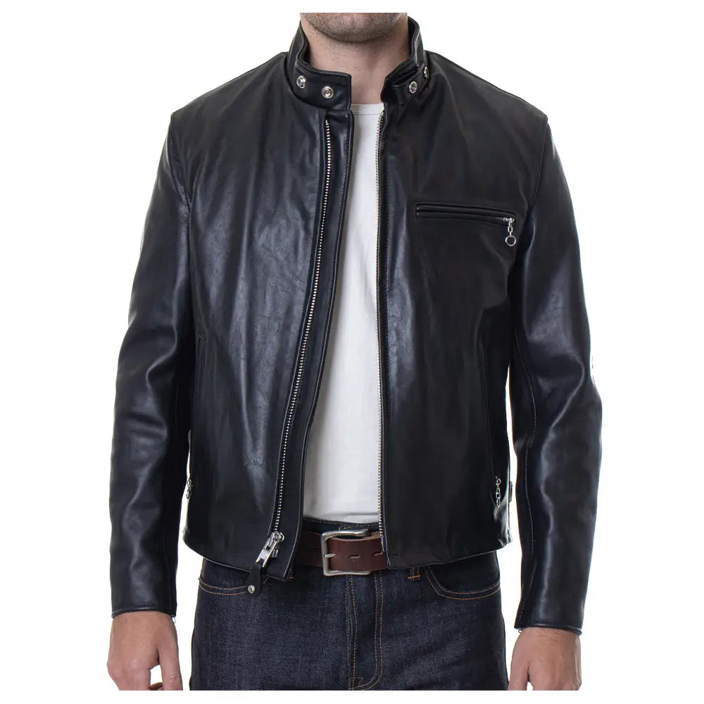 Men’s Classic Racer Leather Jacket-1