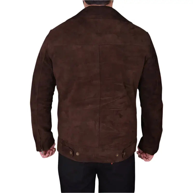 Men’s Dark Brown Suede Jacket