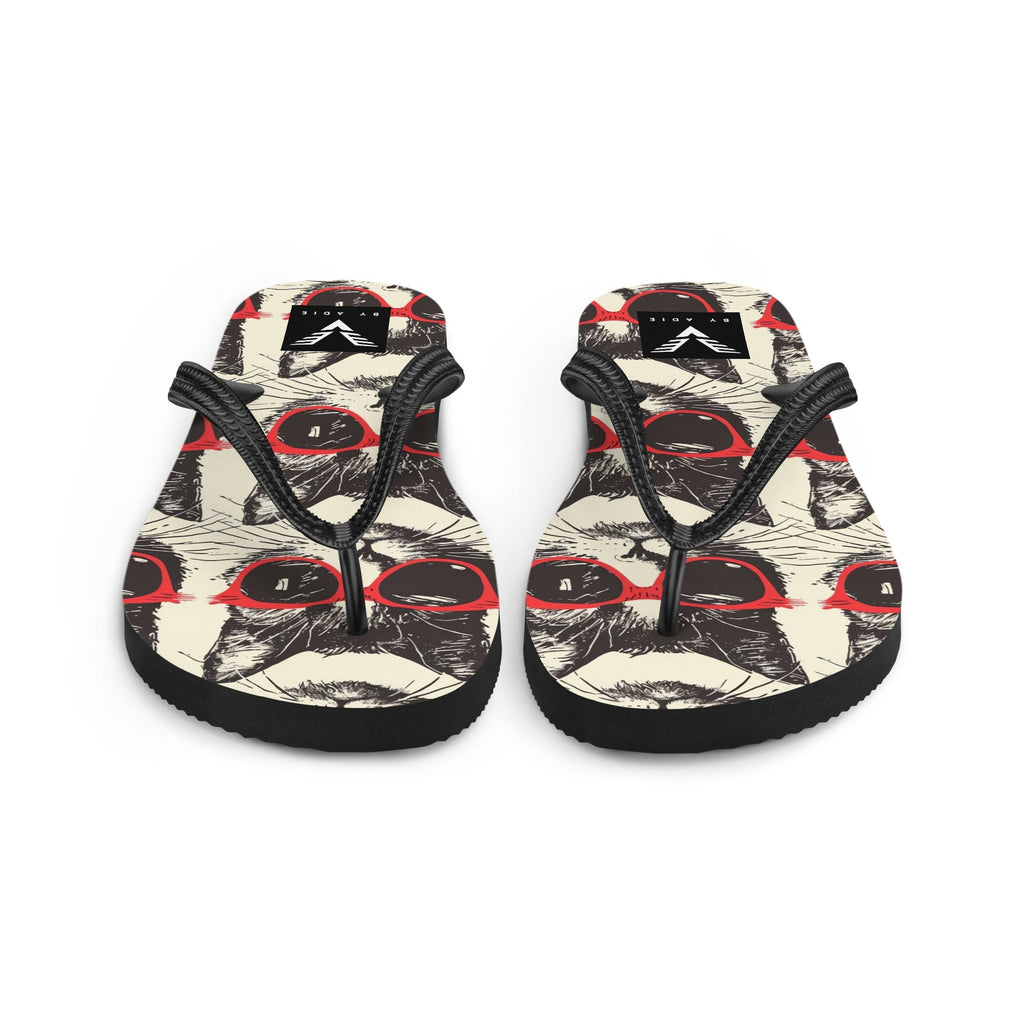 Midnight Cool Cat Flip Flops