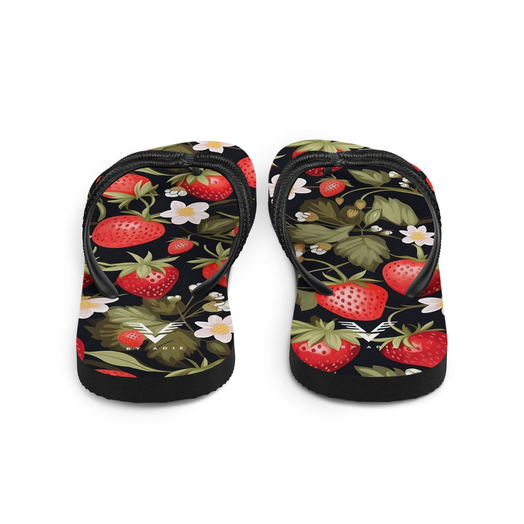 Midnight Strawberry Luxe Flip Flops