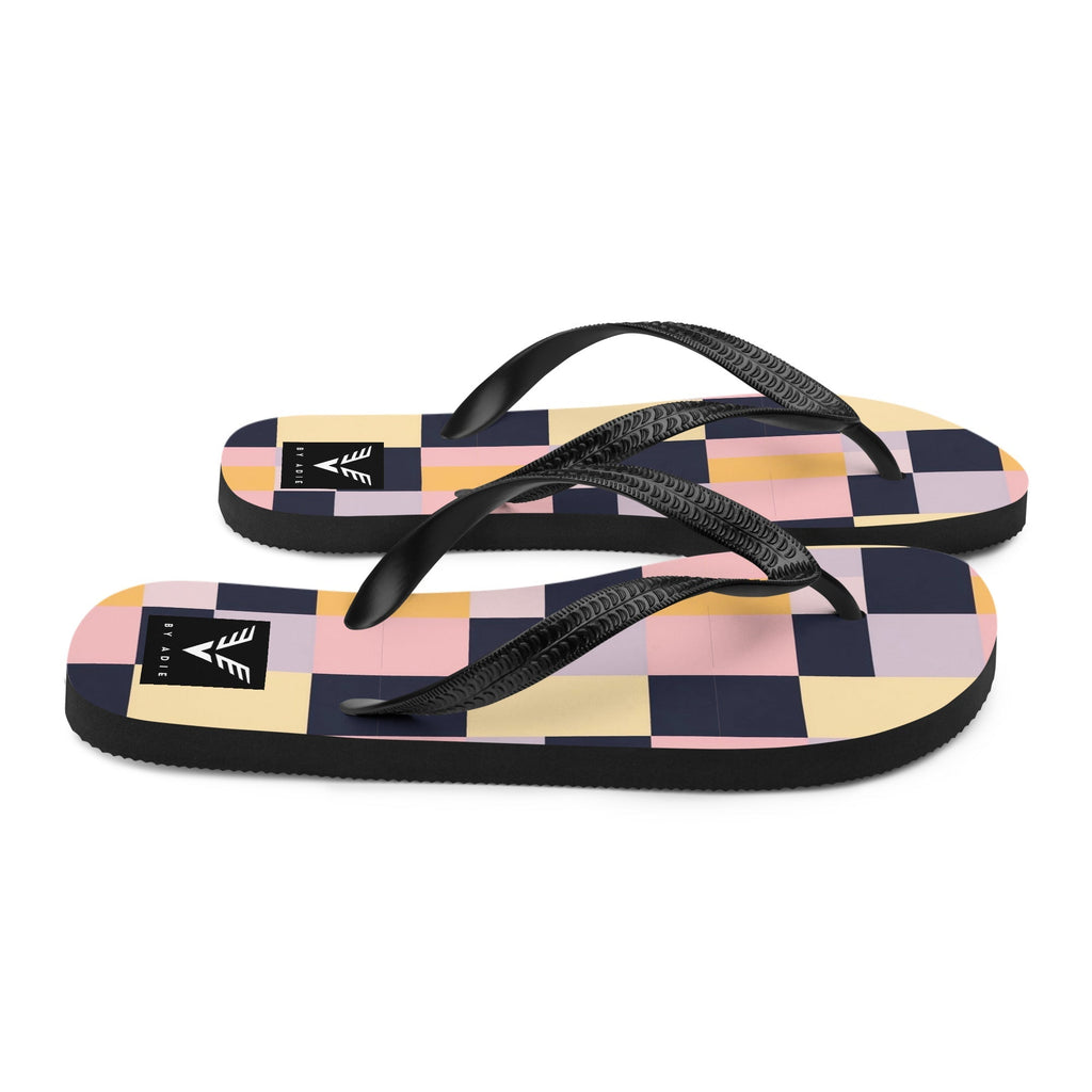 Modern Mosaic Signature Flip Flops
