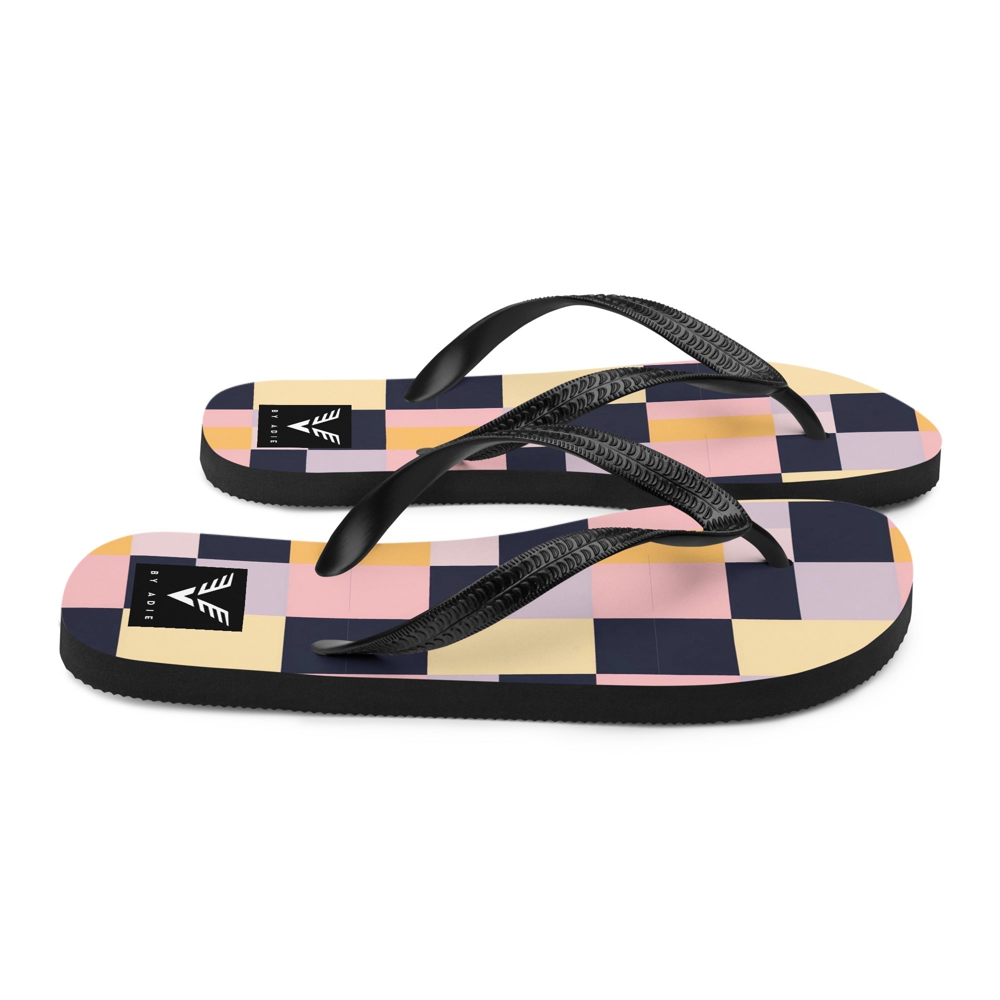 Modern Mosaic Signature Flip Flops