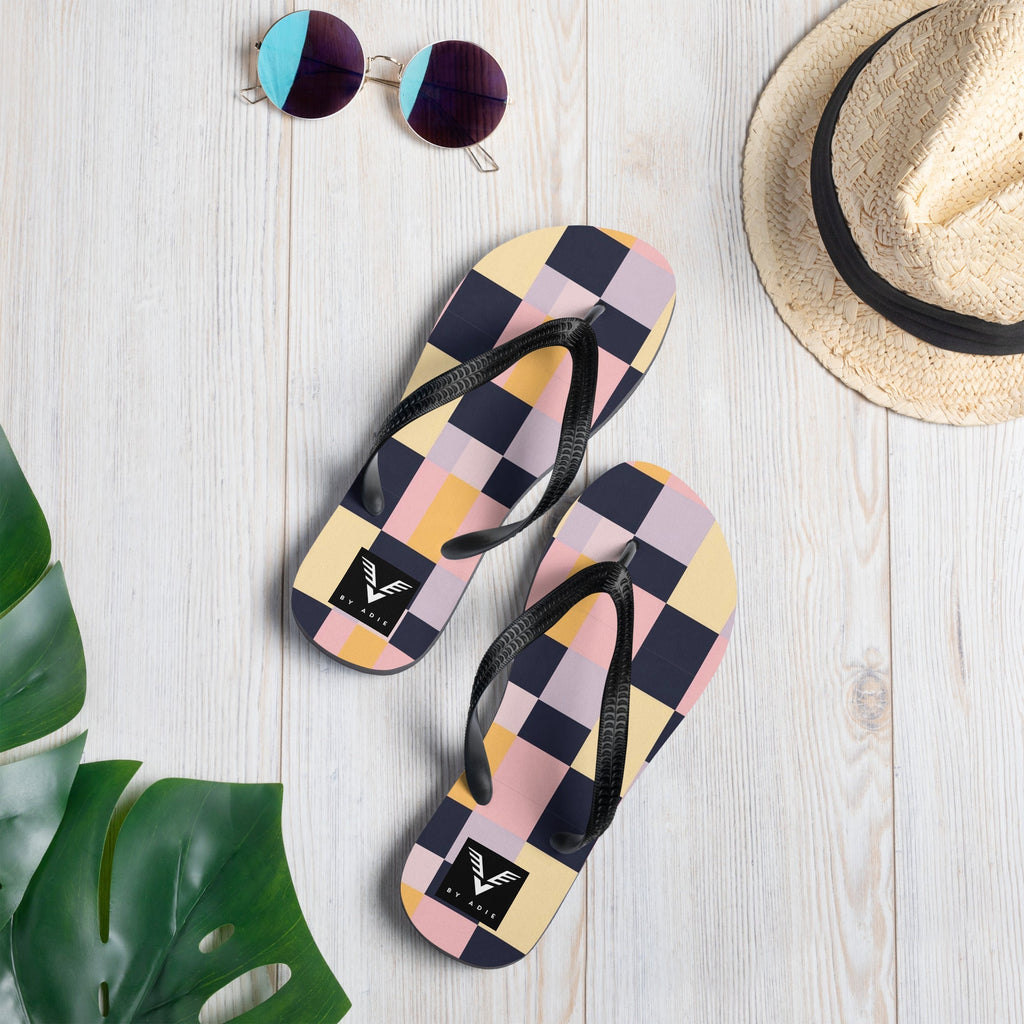 Modern Mosaic Signature Flip Flops