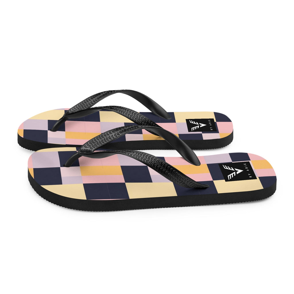 Modern Mosaic Signature Flip Flops
