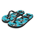 Moo Vibes Cow Flip Flops
