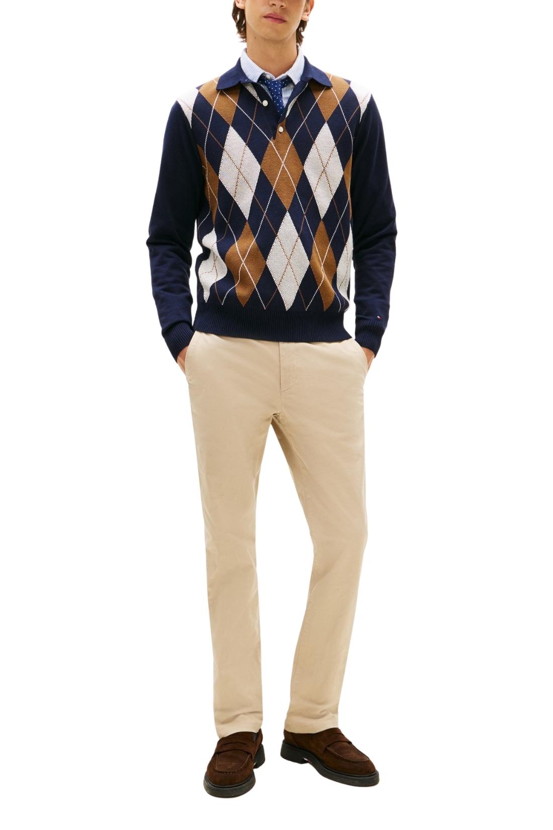 TOMMY HILFIGER -  Chino uomo Denton Straight in twill-1