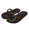 Neon Panther Luxe Flip Flops