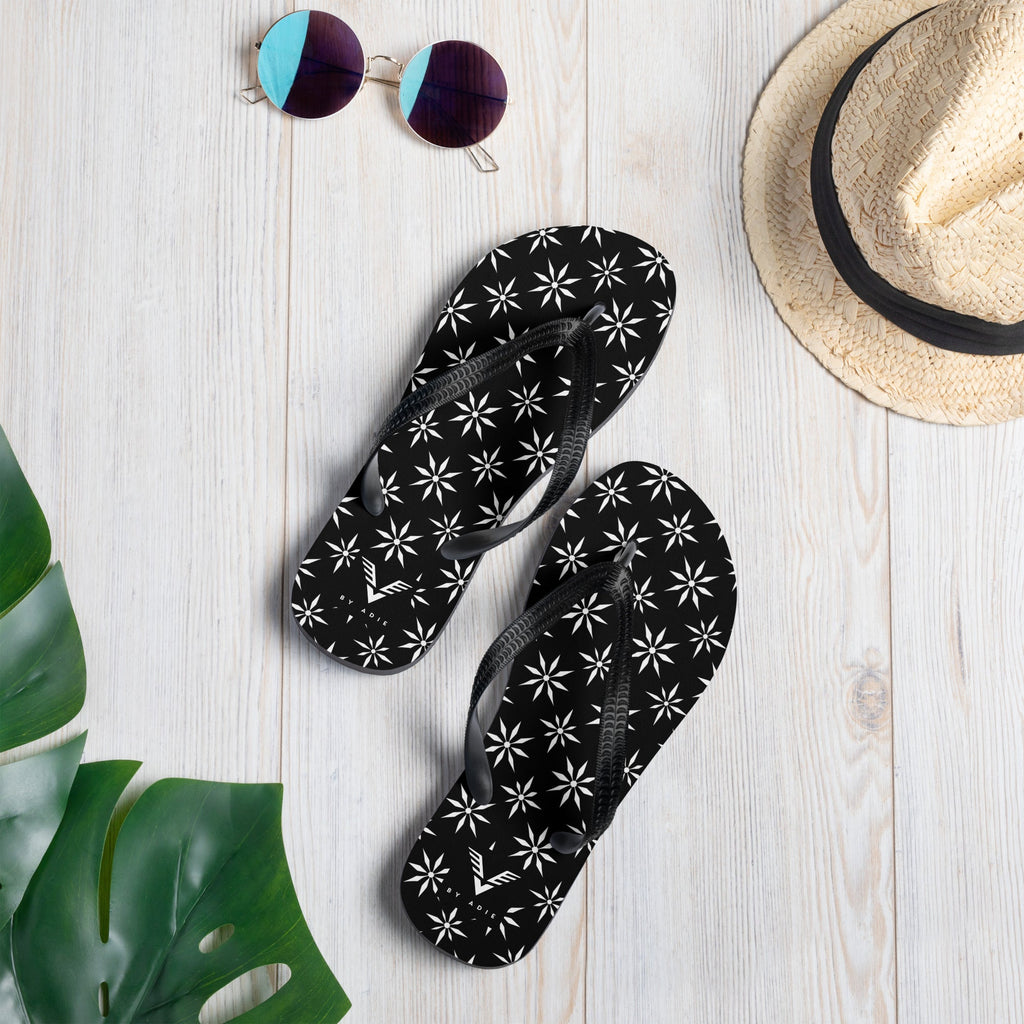 Noir Star Bloom Luxe Flip Flops