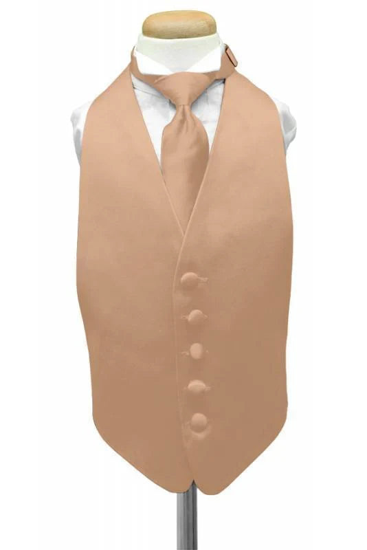Luxury Satin Kids Tuxedo Vest 2-8