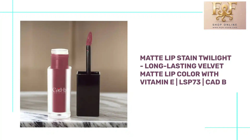 Matte Lip Stain Twilight - Long-Lasting Velvet Matte Lip Color with Vitamin E | LSP73 | CAD B by@Outfy