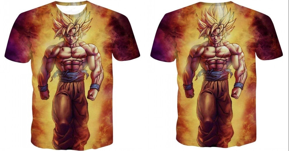 Dragon Ball Z Goku Black Vegeta 3D T-shirt Men 2019 Summer Anime T shirt O-Neck Tshirt Casual Brand Dragonball Tops Tee-4