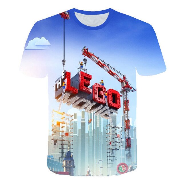 3D Print Men Women Anime Youth Streetwear T shirt Harajuku KIDS Toy Brick Baby Tshirt Boy Short Sleeve Skateboard T-shirt-14