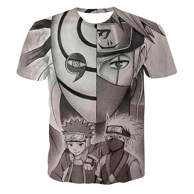 Naruto 3D T Shirt Men/women Uchiha Itachi Sasuke Kakashi Gaara Japan Anime Funny Tees Top Summer Fashion Tshirt Casual T-shirt-15