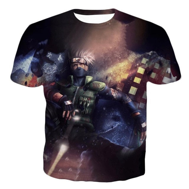 Naruto 3D T Shirt Men/women Uchiha Itachi Sasuke Kakashi Gaara Japan Anime Funny Tees Top Summer Fashion Tshirt Casual T-shirt-8