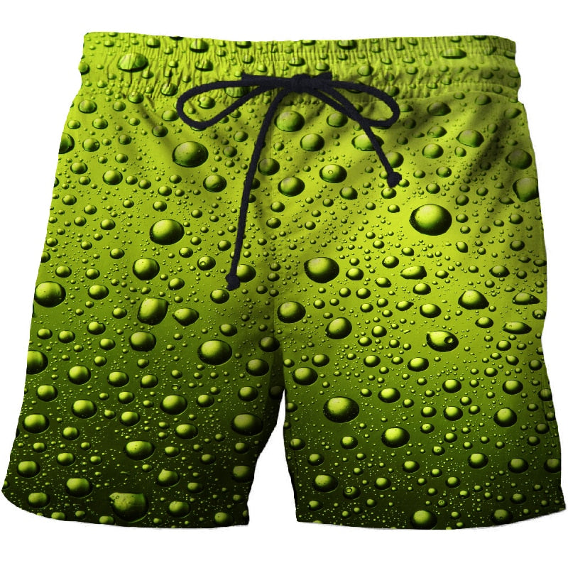 3D Print Summer Beach Shorts Mascuino Streetwear Men Board Vacation Shorts Anime Short Plage Casual Quick Dry New-3
