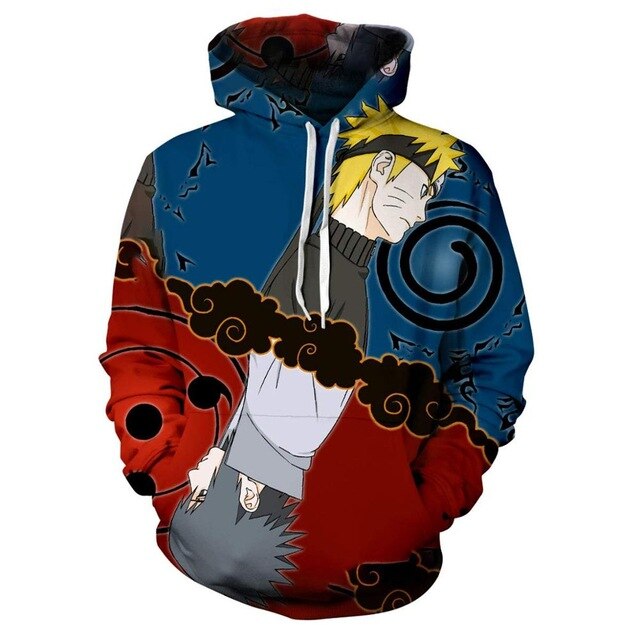 Naruto Series 3D Print Hoodies Men pullovers Anime Sasuke Uchiha Women Hoody Casual Sweatshirt Streetwear Harajuku Coat Tops-4