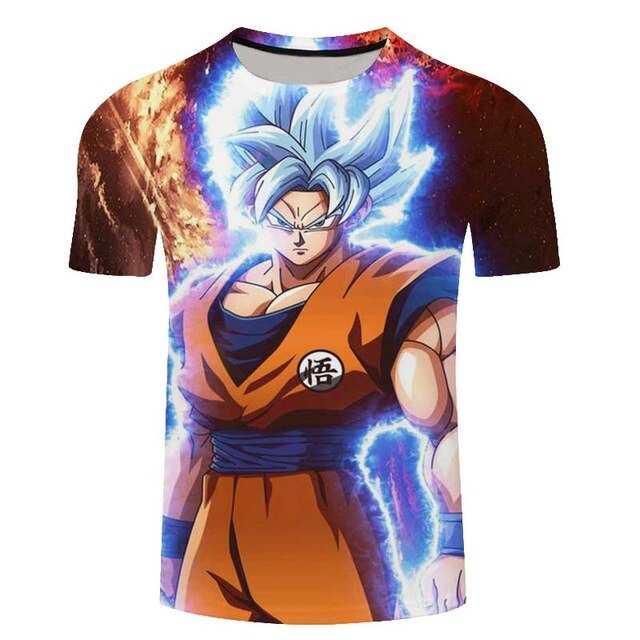 Goku Dragon Ball Z 3d T Shirt Summer Hipster Short Sleeve Tee Tops Men/Women Anime DBZ Harajuk T-Shirts Homme-7