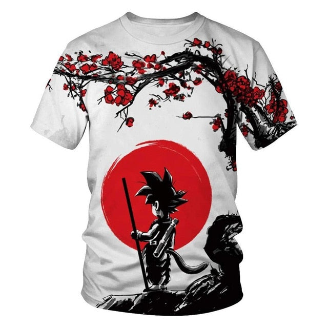 Manga dragon ball Z Super Saiyan Son Goku Anime 3D T-shirt Summer 2019 Newest Fashion Tee Tops Men Women Cartoon Casual T Shirt-2