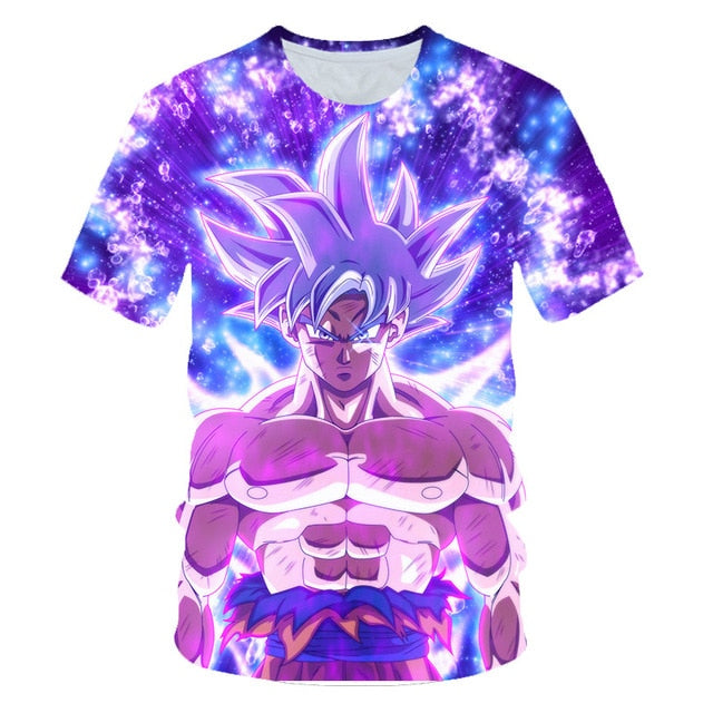 New Arrival Cool Goku Dragon Ball Z 3d T Shirt Summer Fashionable Short Sleeve Tee Tops Men Anime DBZ Harajuku T-Shirts Kid-3