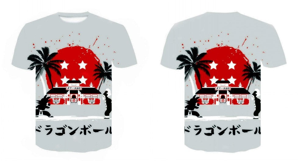 Goku Dragon Ball Z 3d T Shirt Summer Fashionable Short Sleeve Hip Hop Tee Tops Men Anime DBZ Harajuku T-Shirts-1