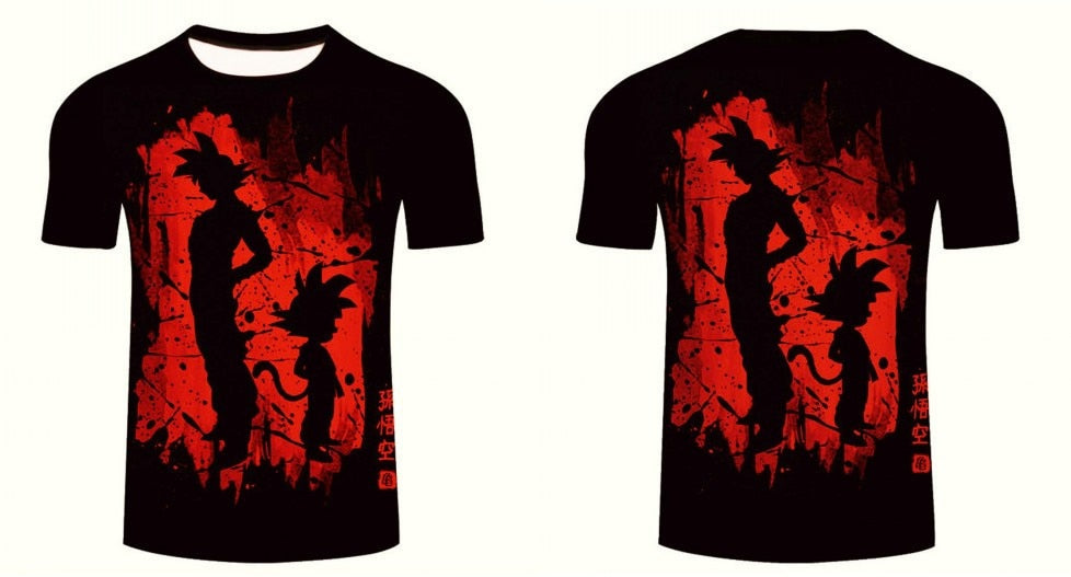 Goku Dragon Ball Z 3d T Shirt Summer Fashionable Short Sleeve Hip Hop Tee Tops Men Anime DBZ Harajuku T-Shirts-2