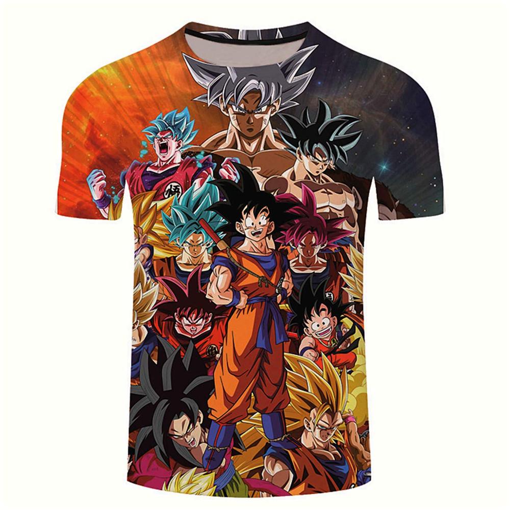 Goku Dragon Ball Z 3d T Shirt Summer Fashionable Short Sleeve Hip Hop Tee Tops Men Anime DBZ Harajuku T-Shirts-0