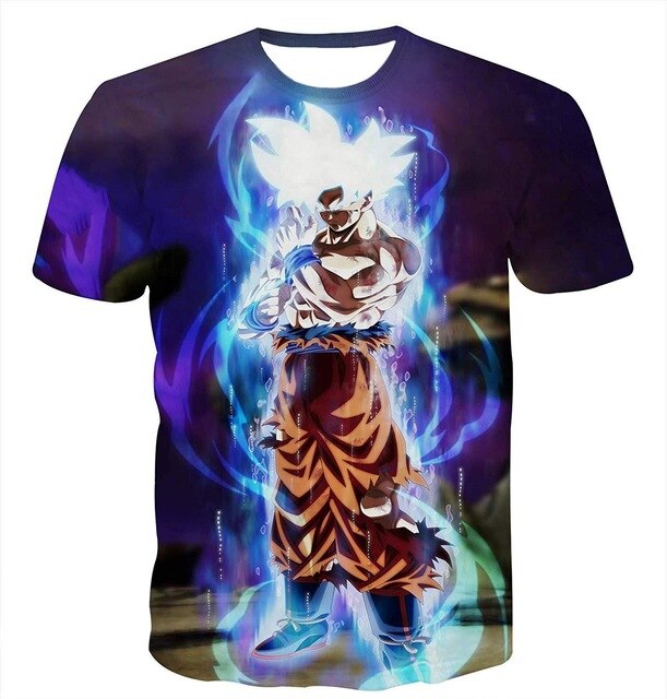 Goku Dragon Ball Z 3d T Shirt Summer Fashionable Short Sleeve Hip Hop Tee Tops Men Anime DBZ Harajuku T-Shirts-11