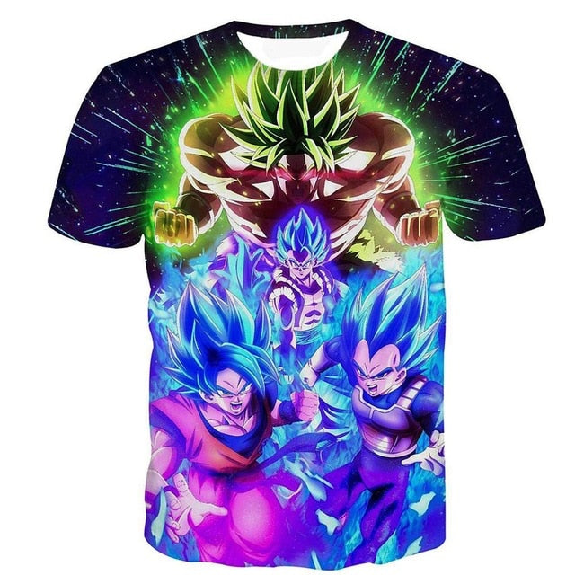 Goku Dragon Ball Z 3d T Shirt Summer Fashionable Short Sleeve Hip Hop Tee Tops Men Anime DBZ Harajuku T-Shirts-14
